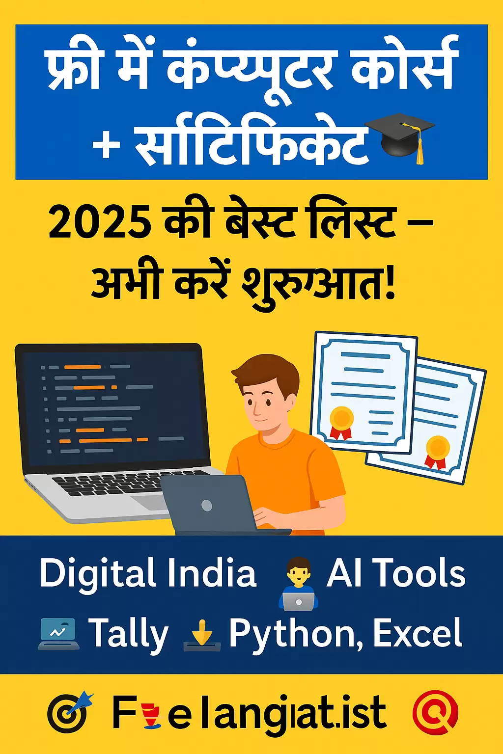 2025 में फ्री कंप्यूटर कोर्स कैसे करें? | CPCT, Python, AI Tools हिंदी में
